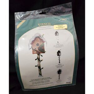 American Traditional Christmas HOLIDAY BIRDHOUSE overlay stencils for crafts